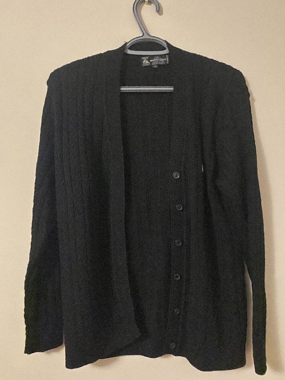 black cardigan